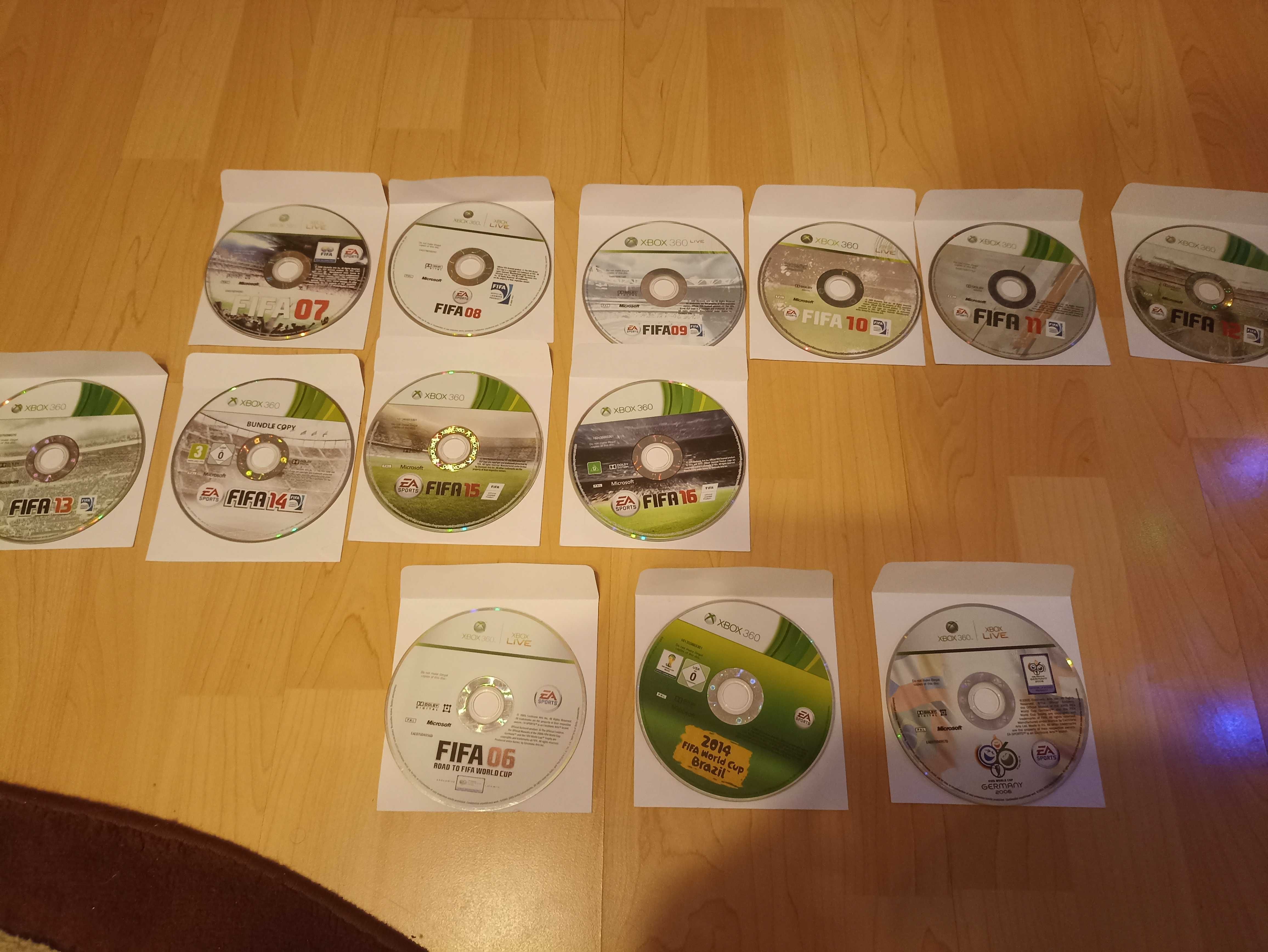 Zestaw gier fifa na Xbox 360