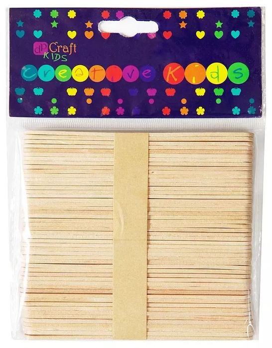 Patyczki kreatywne naturalne 50szt. Dalprint