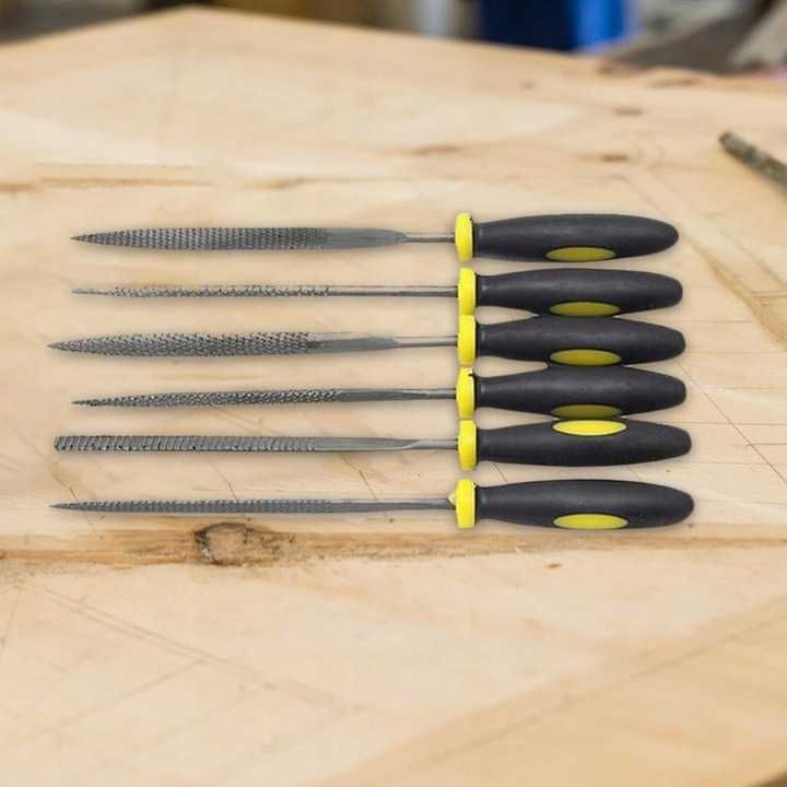 Zestaw MINI TARNIKI PILNIKI IGLAKI Rzeźbiarskie do DREWNA 170 mm 6 el.