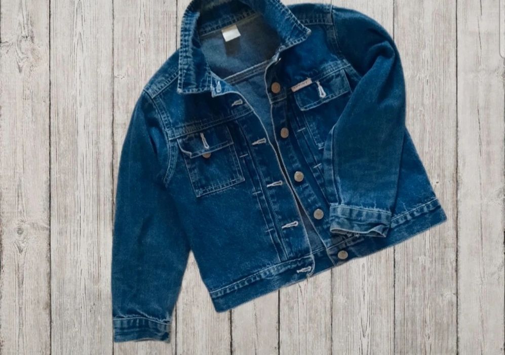 Kurtka jeansowa dziewczęca  r.128