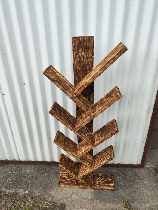 Drewniany Stojak na książki