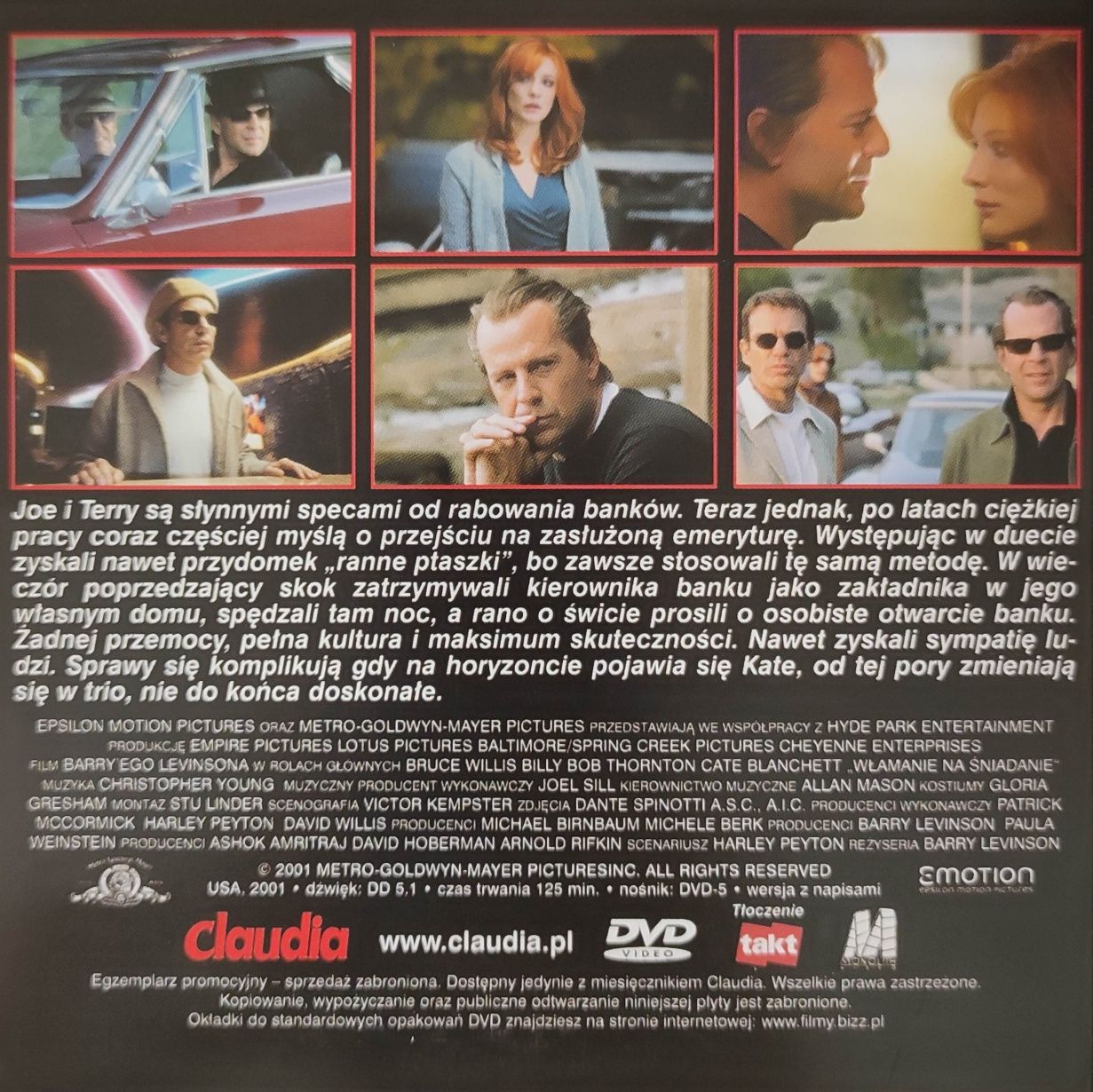 Film Włamanie na śniadanie płyta DVD The Bandits, dla kinomana