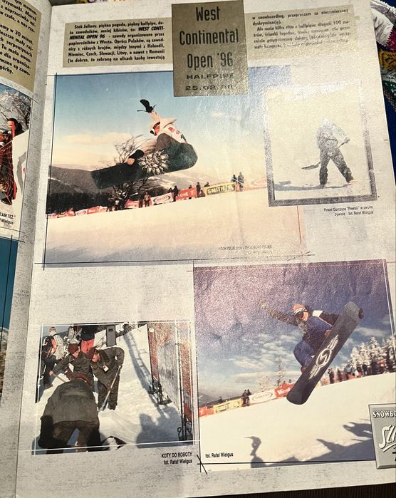 Ślizg magazyn 1996 - snowboard graffiti skateboard