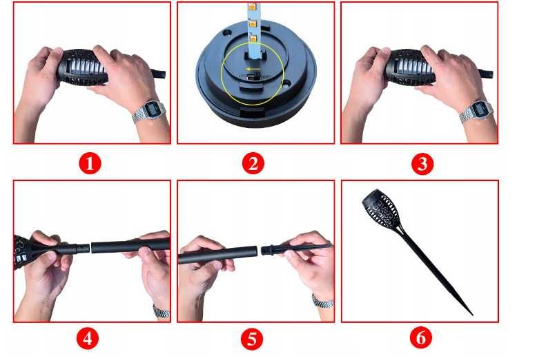 Садовые светильники на солнечной батар LED 12 шт  садові світильники