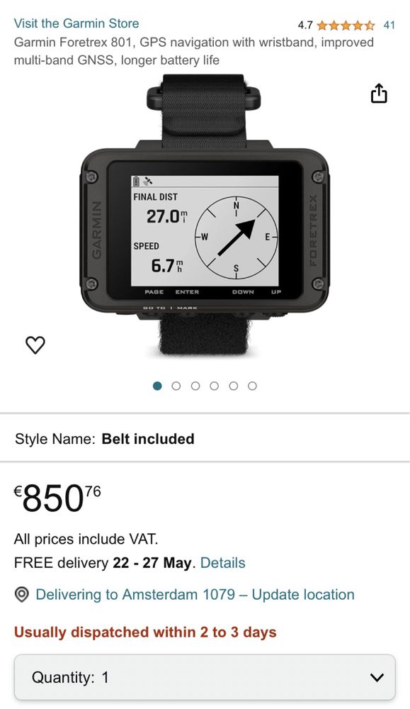 Garmin Foretrex 801, GPS navigation