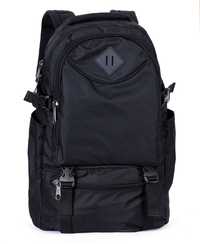 Чоловічий місткий непромокальний  рюкзак чорного кольору  111