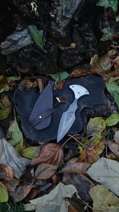 Ręcznie wykuty push dagger/ nóż edc/samoobrona/neck knife/knifemaking.
