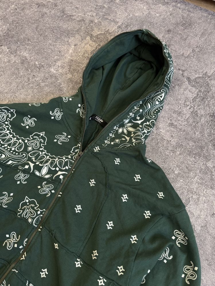 Jaded London Bandana Full zip Hoodie