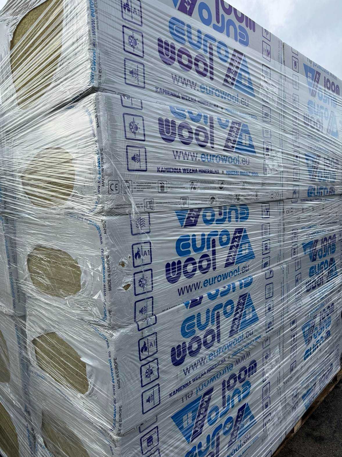 Wełna fasadowa kamienna lambda 034 5cm 10cm 15cm 20cm Facade Eurowool