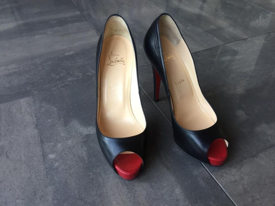 Klasyczne szpilki peep toe Christian Louboutin 39