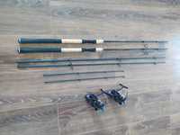 2 x jaxon monolith xt method feeder 3 m 60g + 2 x Mistrall Ruffo 4000