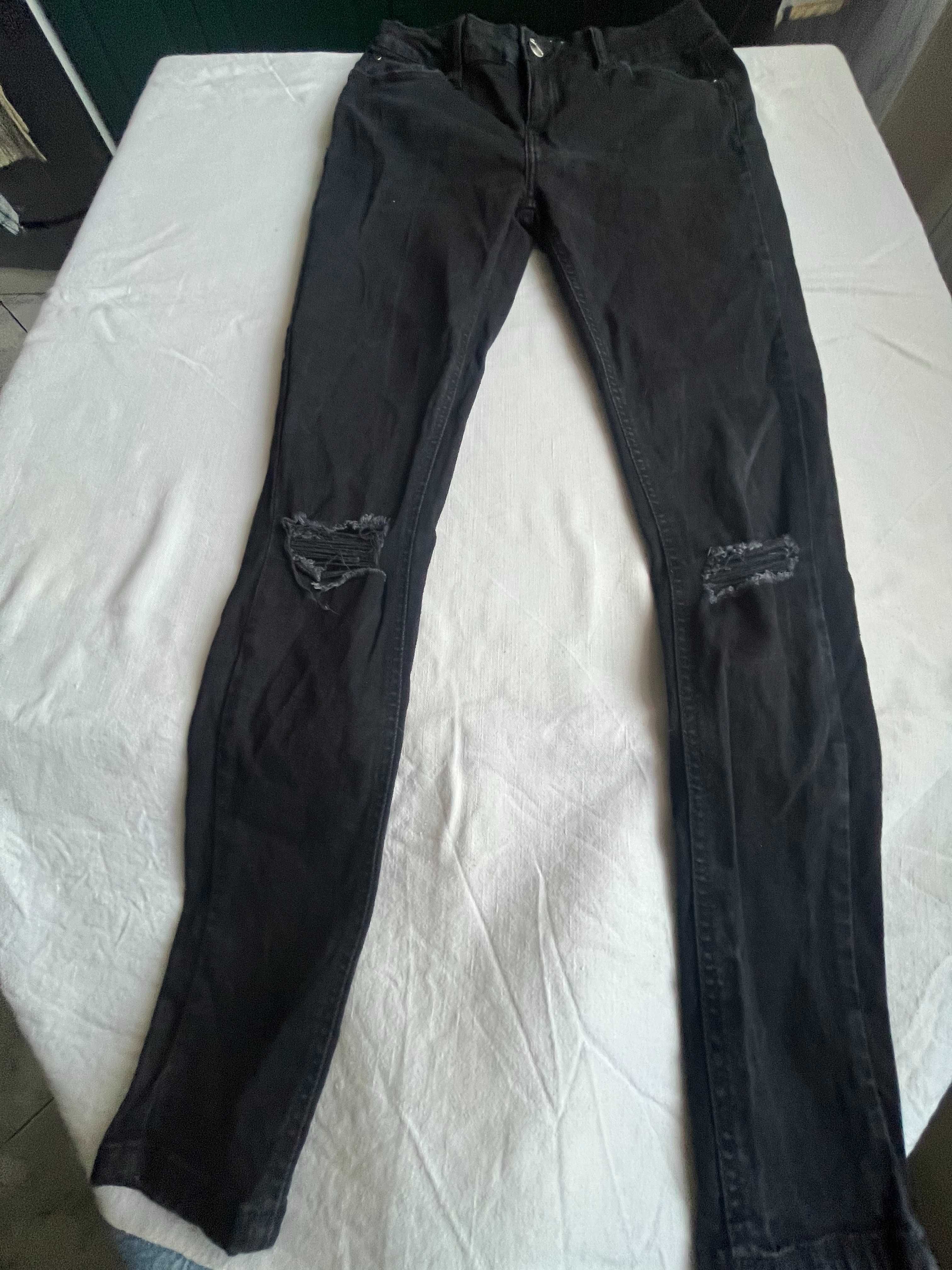 Czarne jeansy CLOSURE skinny rozmiar 34R
