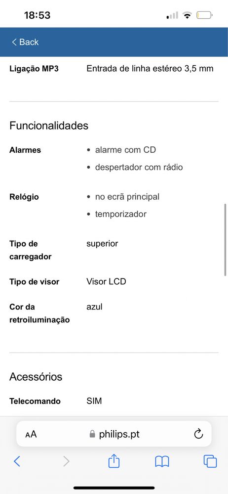 Sistema micro de som clássico MCM166/12