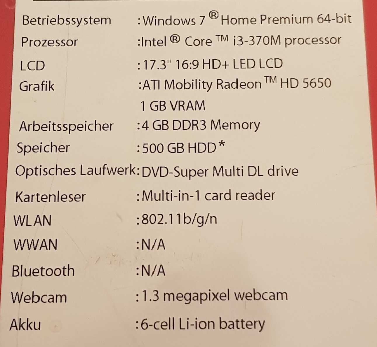 Laptop 17 cali Packard Bell MS2290 Intel Core i3