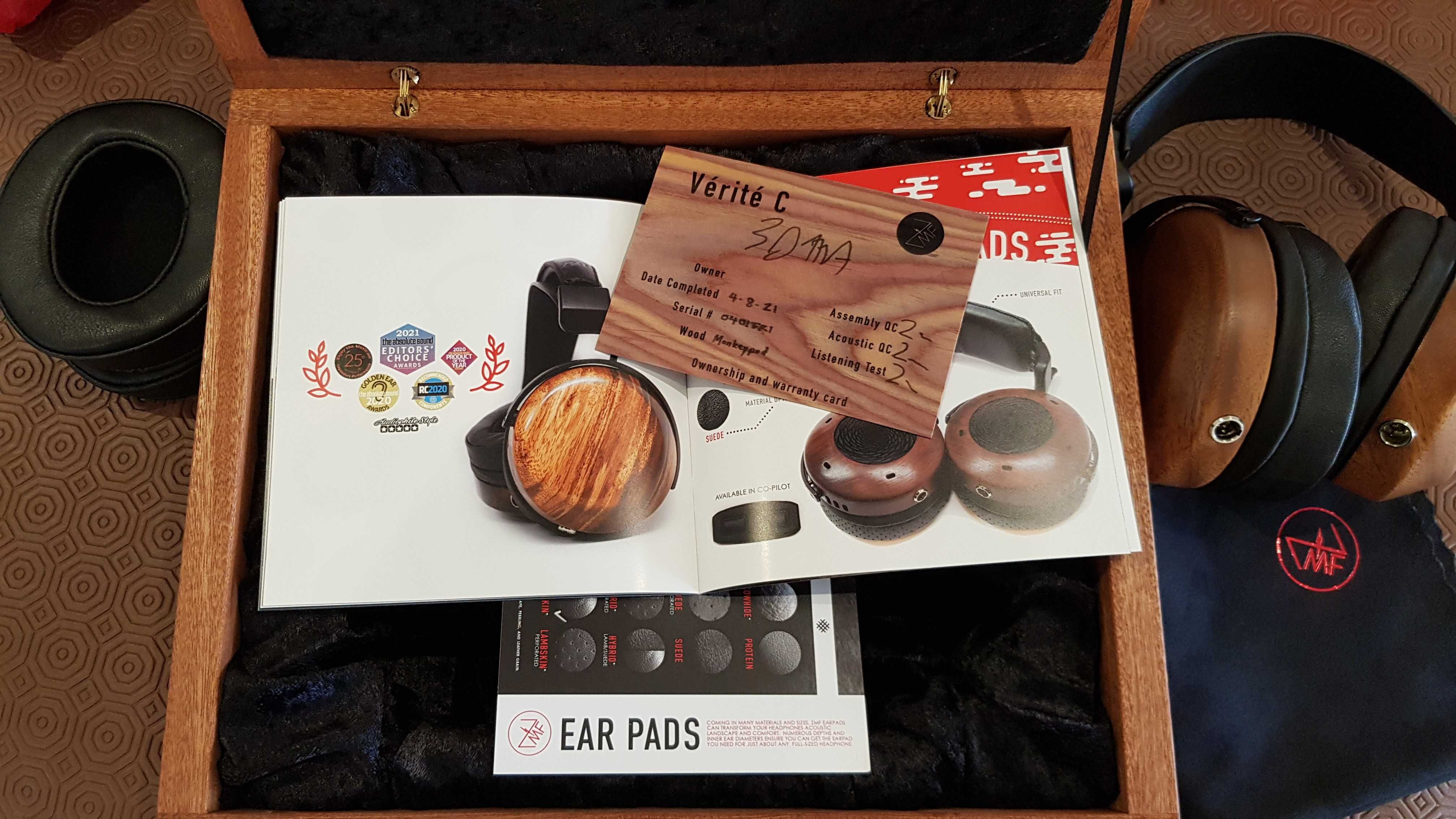 ZMF Verité Closed Headphones (MonkeyPod Wood) - Auscultadores