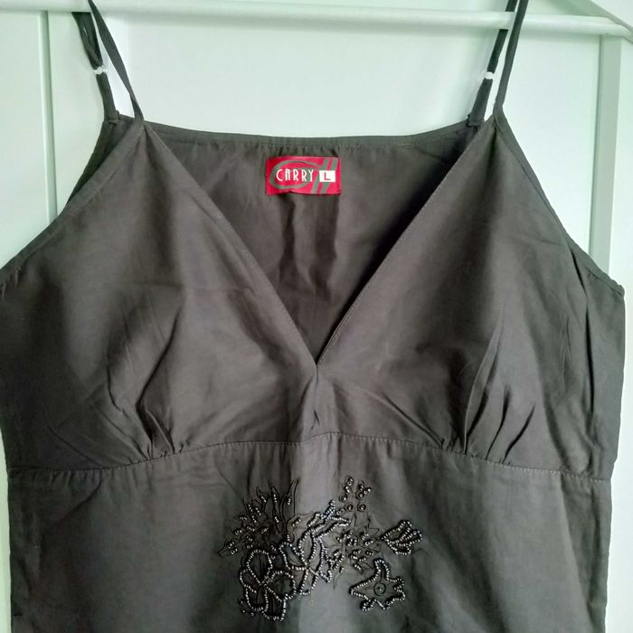 Brązowa letnia sukienka w stylu boho