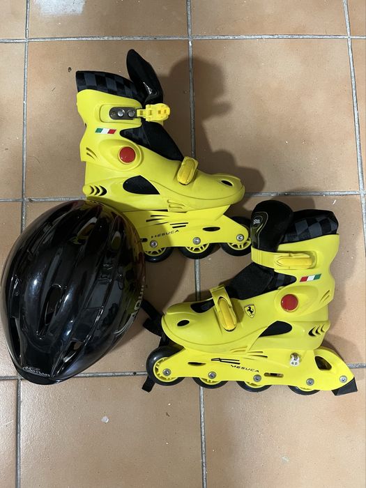 Patins amarelos Ferrari