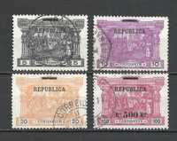 Selos Portugueses – 4 selos da série porteado do Continente -1911