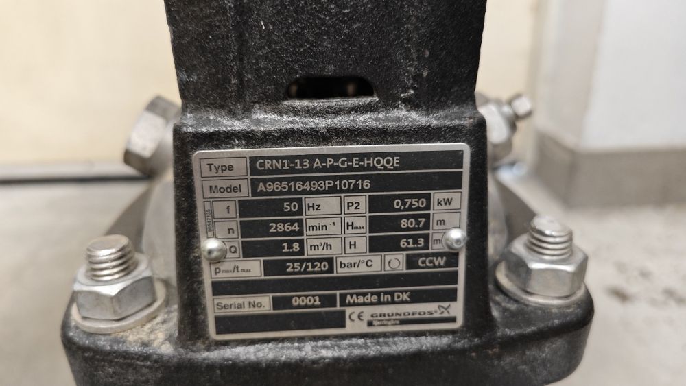 Pompa wielostopniowa Grundfos CRNE1-24 i CRN1-13