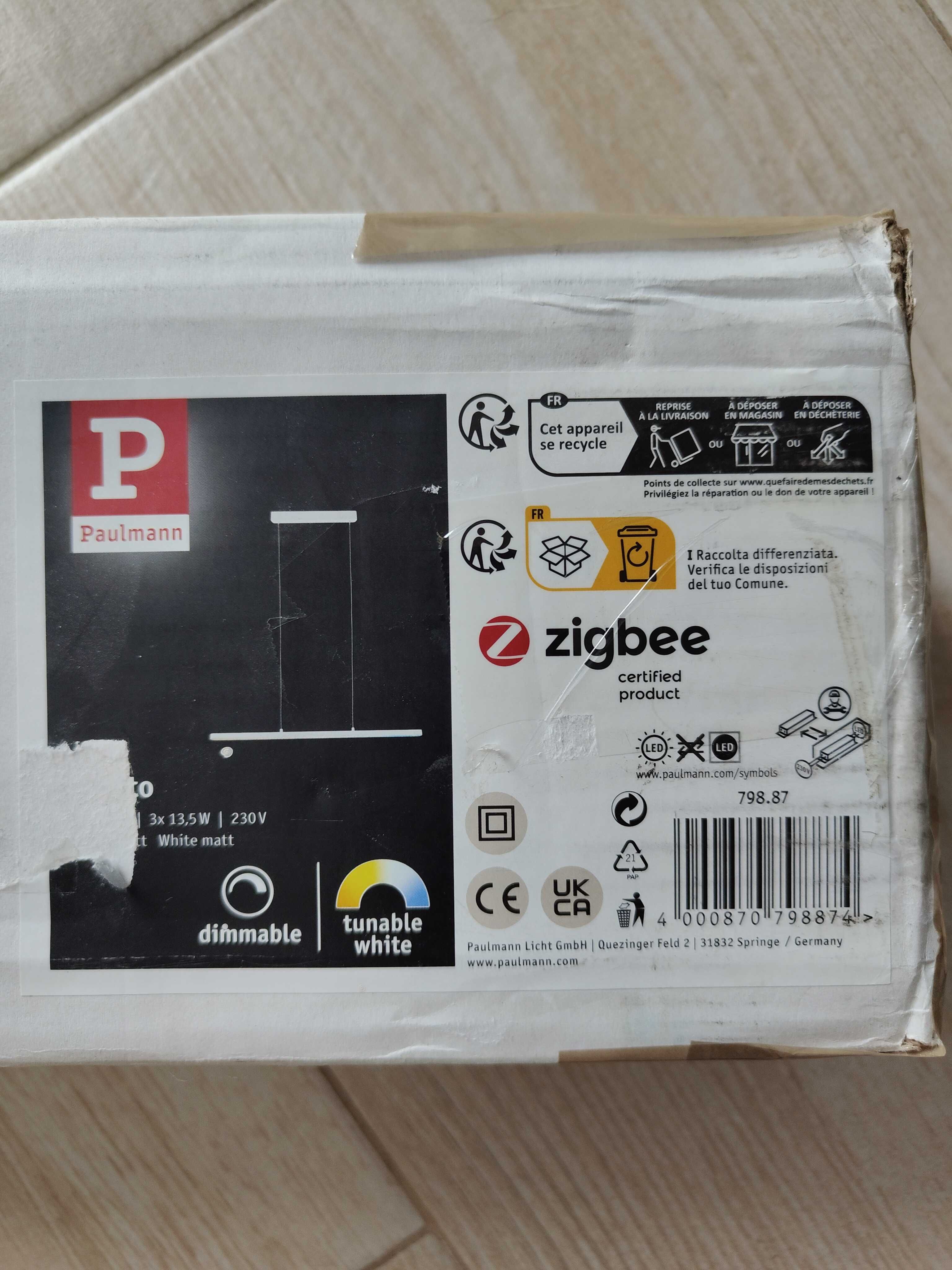 Paulmann Lento Zigbee LED 43W – Smart lampa wisząca PREMIUM