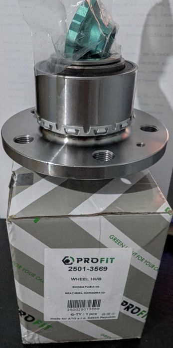 Маточина з підшипником у сборі SKODA FABIA 1999-, передня 6C0407621