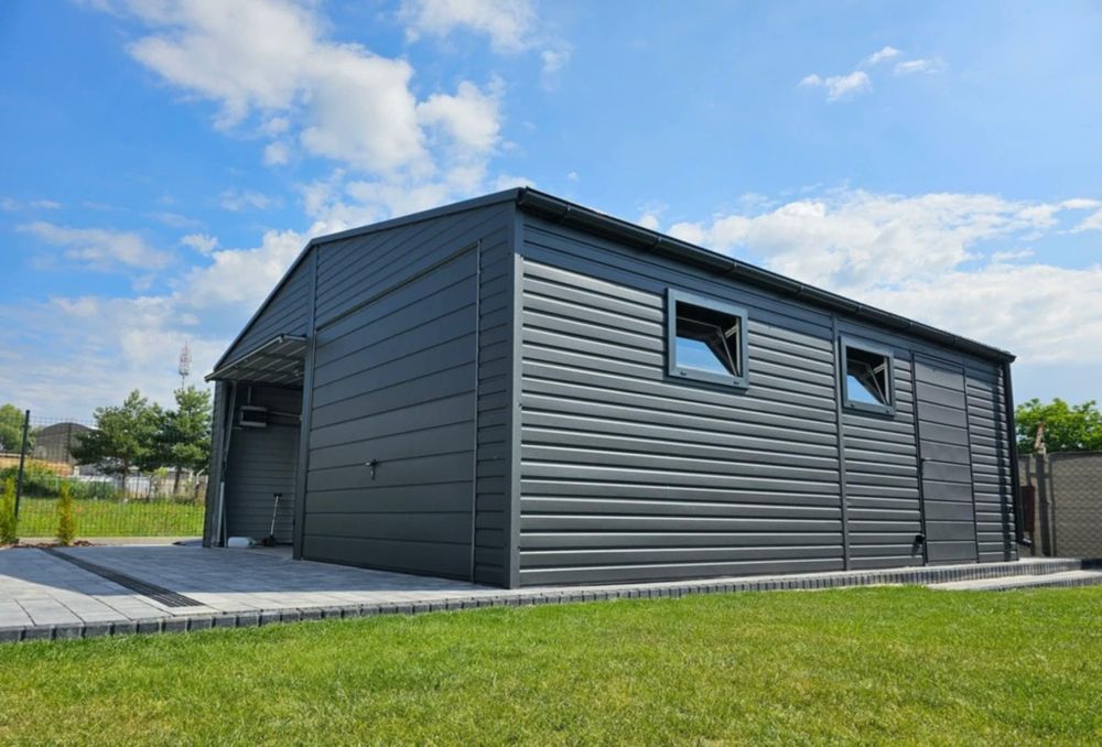 Garaż blaszany 4x6 6x5 6x5,80 6x6 7x6 8x6 9x5 9x6 - PRODUCENT Premium!
