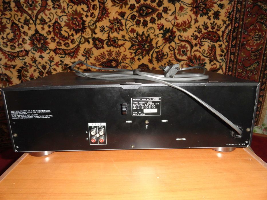 Магнитофон двухкассетный,Япония, SONY TC-WR735S,после техобслуживния.