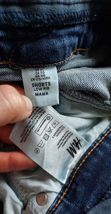 H&M MAMA_jeansowe ciążowe spodenki Plus size_48-50 ( 4XL-5XL )