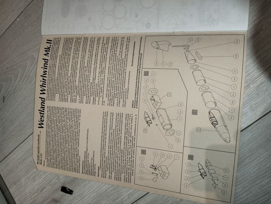 Model kartonowy Whirlwind Mk II