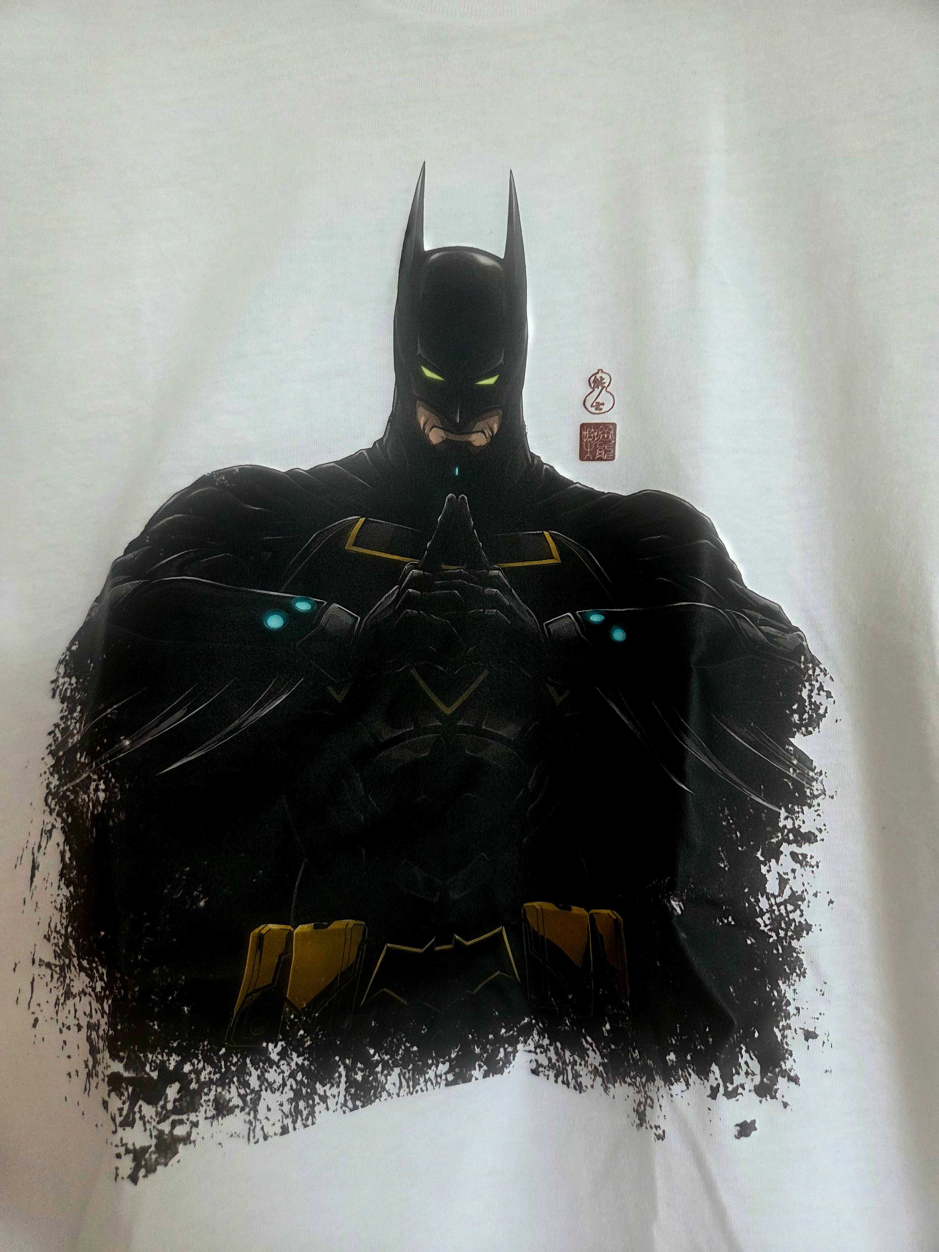 Biała koszulka DC S batman ninja vs. yakuza league