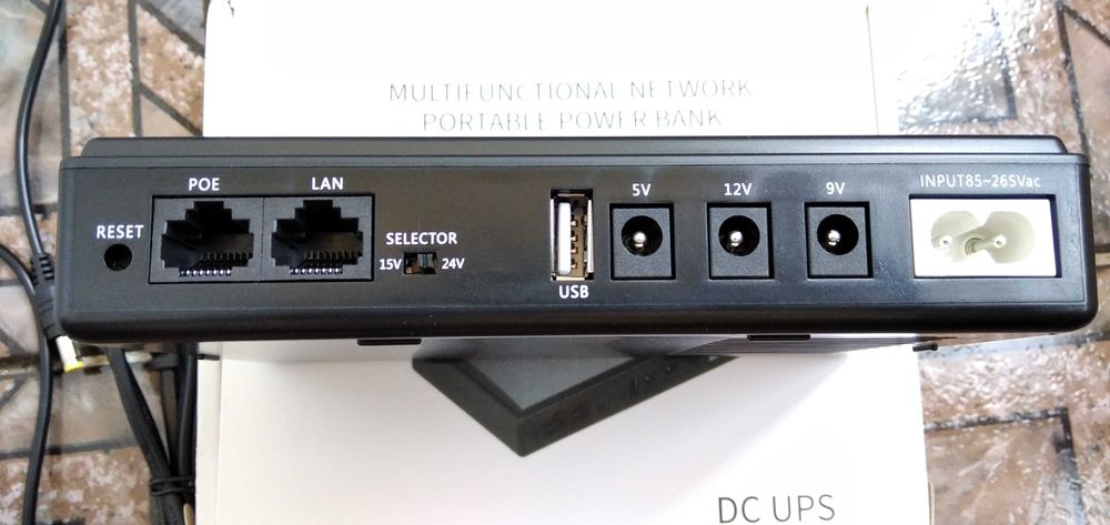 Источник бесперебойного питания UPS для роутера, камеры