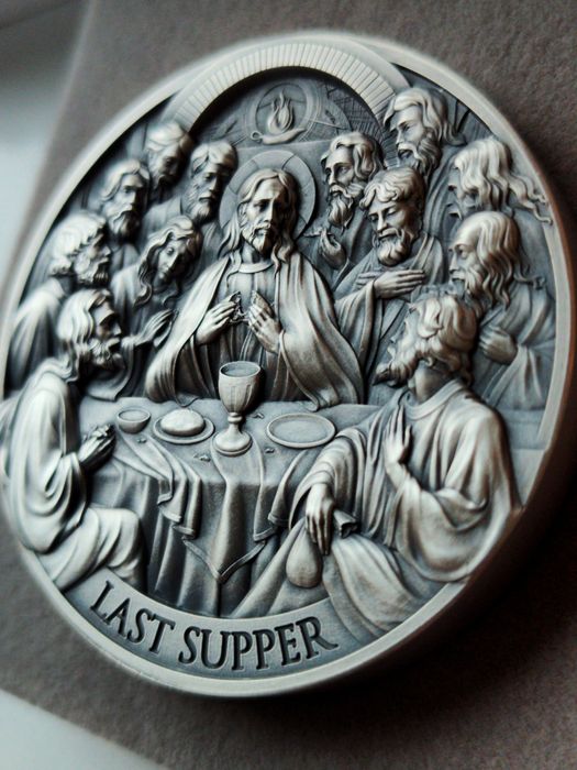 Таємна Вечеря. Срібло 155,5г, Ag999, Тираж 333шт!
Ag999
5 унцій
Тираж