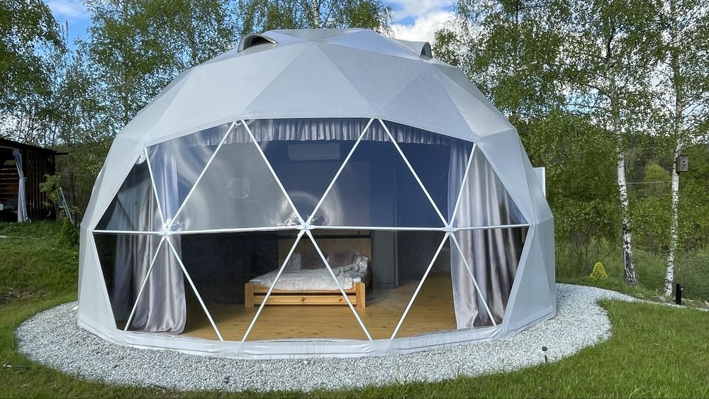 Namiot glampingowy, glamping, namiot sferyczny, 7 m. Wersja kanadyjska