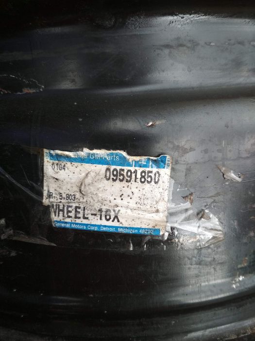 Оригінальні диски Camaro r16 5х4.3/4" Part № 09591850