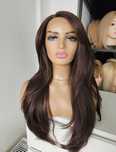 Peruka premium brąz Kim lace front