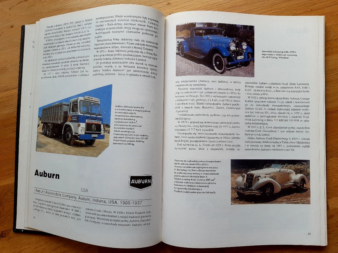 Książka Wielka Encyklopedia Wywórni Samochodów A-D Zdzisław Podbielski