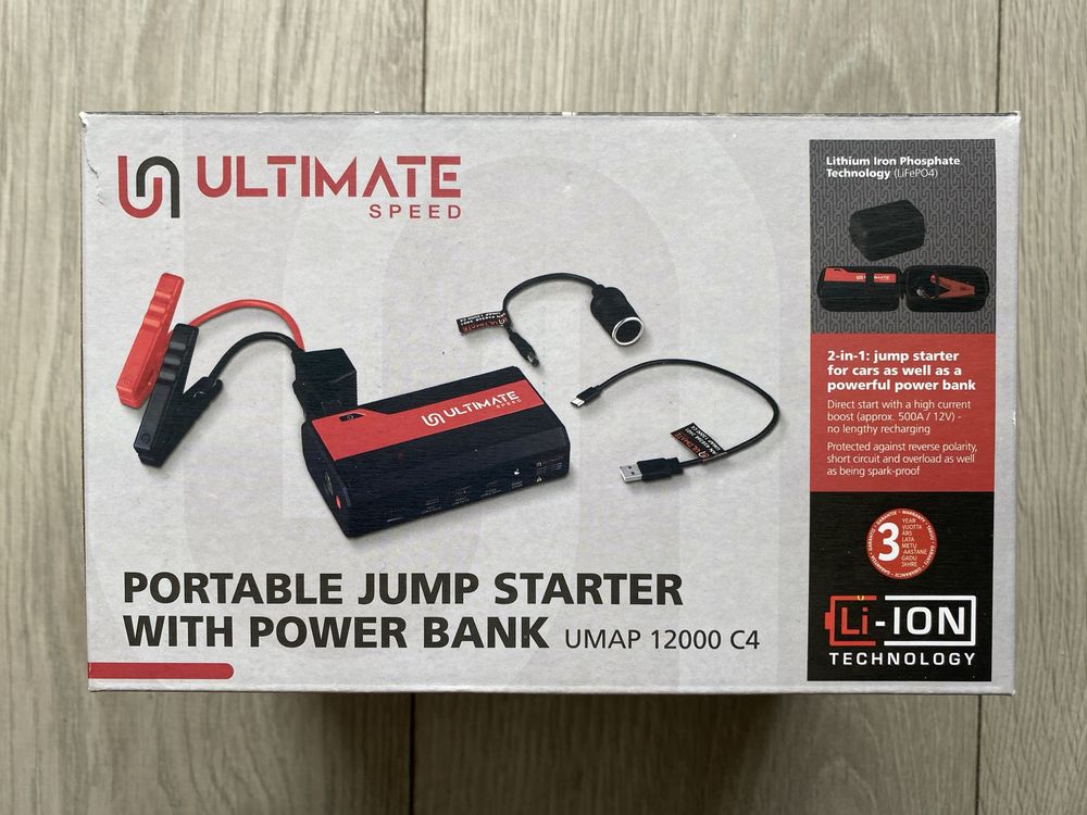 Nowy Booster Mobilny rozrusznik Powerbank Ultimate Speed
