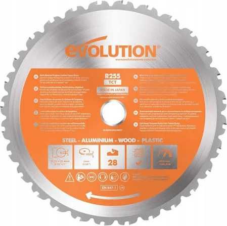 Tarcza wielozadaniowa TCT Evolution Rage 255x25,4 mm 28z  Faktura