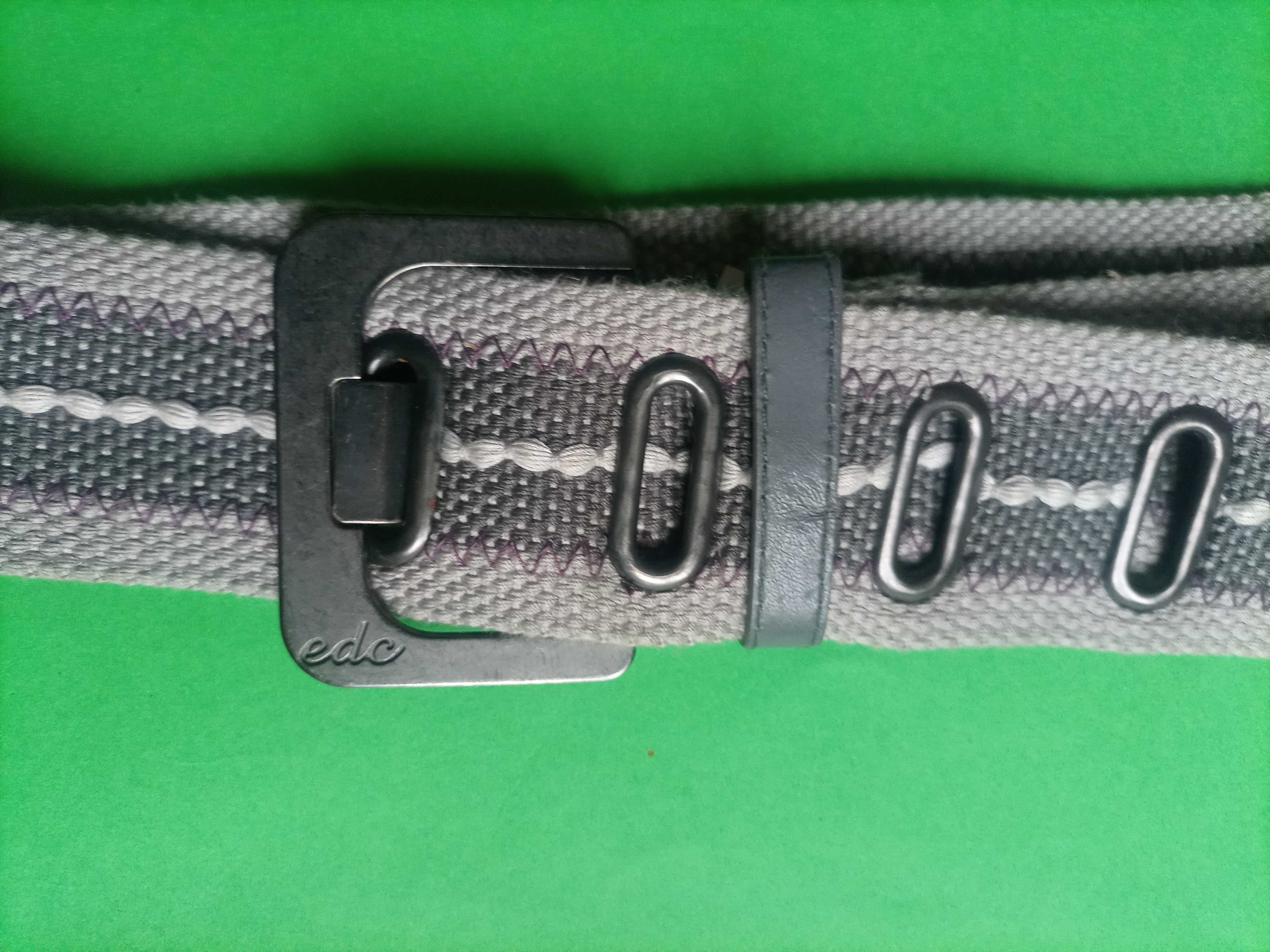 Edc pasek damski parciany