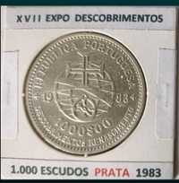 19 Moedas Portuguesas comemorativas de 1.000 escudos em Prata