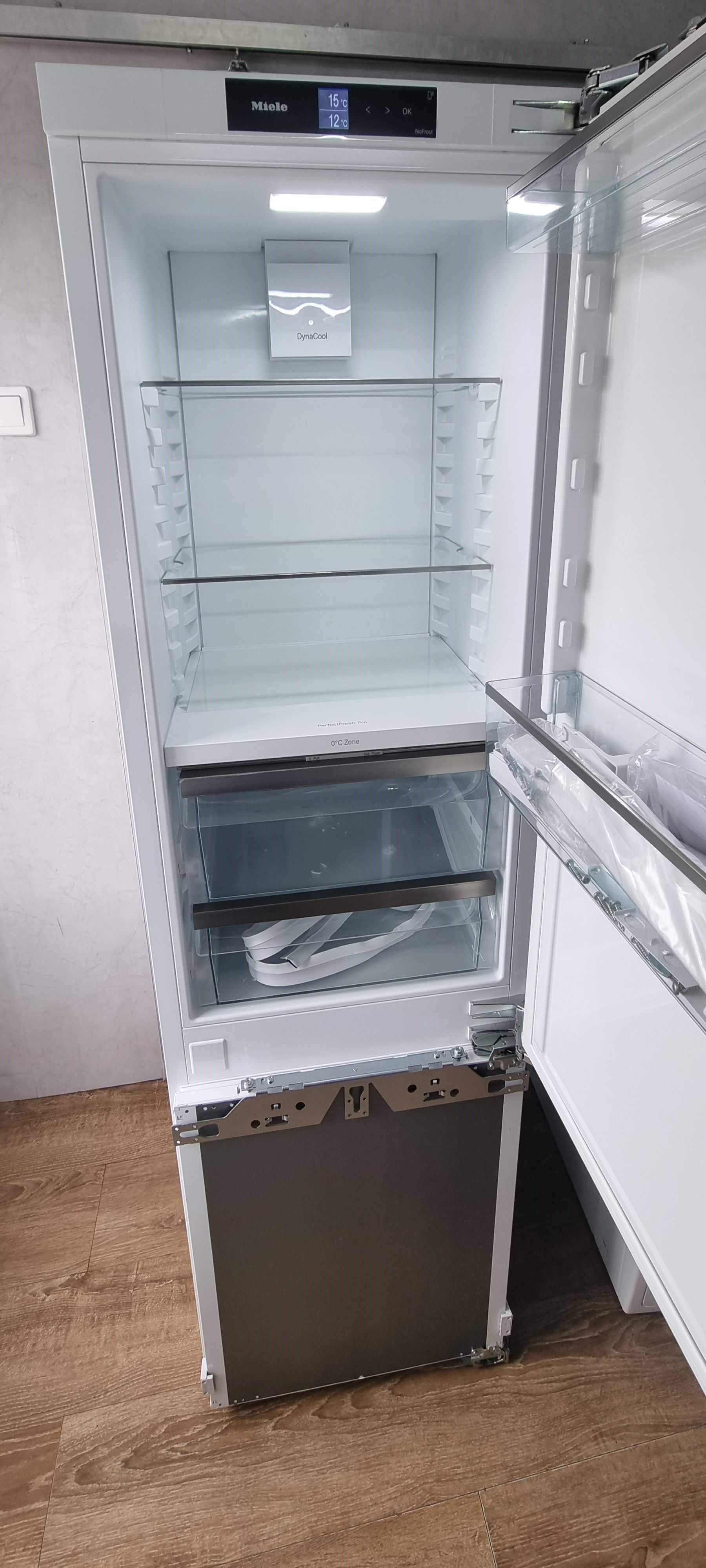 Chłodziarko - zamrażarka do zabudo Miele KFN 7744 E, NoFrost, JAK NOWA