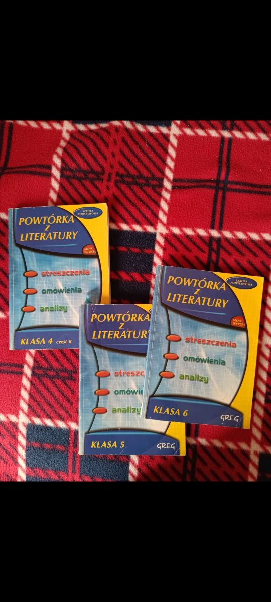 Pakiet powtórek z literatury, klasa 4,5, 6