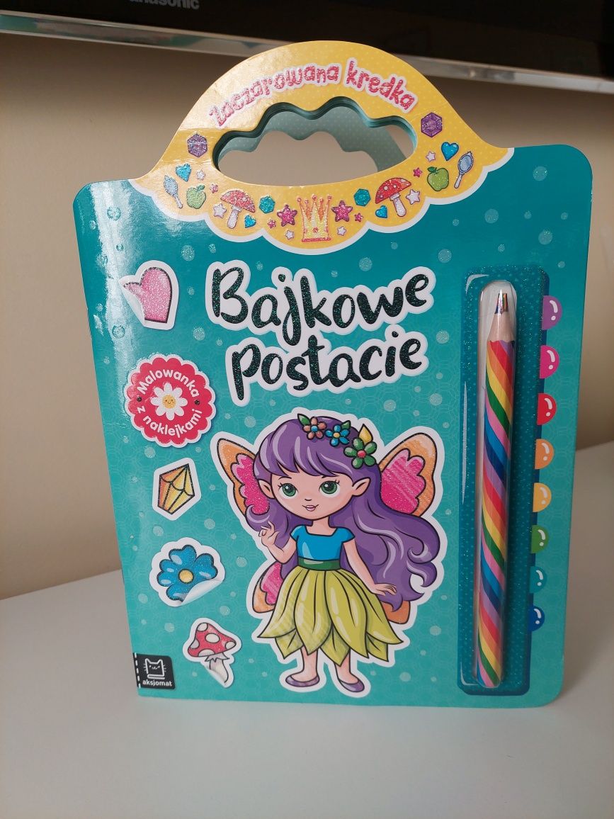 Kolorowanka plus fajna kolorowa kredka