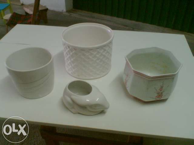Vasos (10) - dois com flores