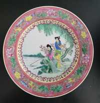 Prato em Porcelana da China,  fabricado em Macau.