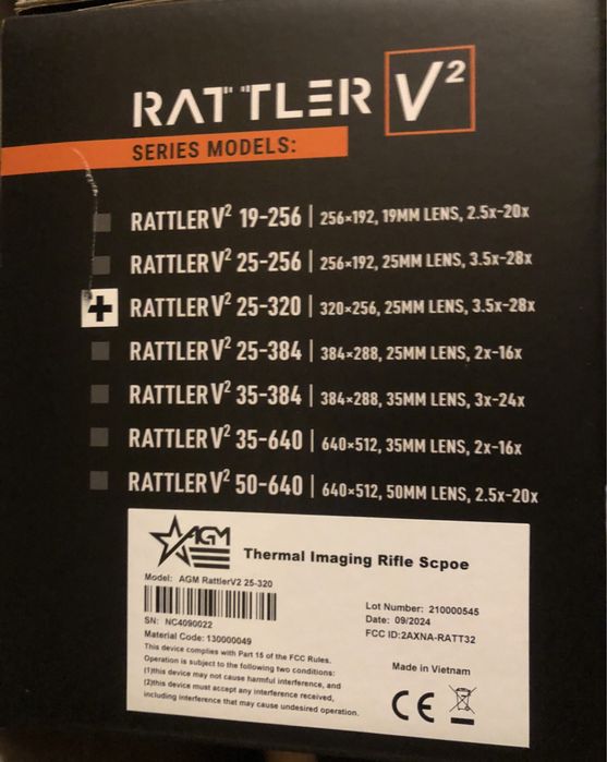 Тепловізійний приціл Rattler V2