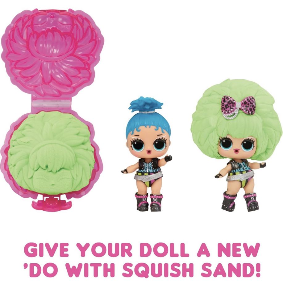 Лол чарівні зачіски lol Squish Sand Magic Hair Tots