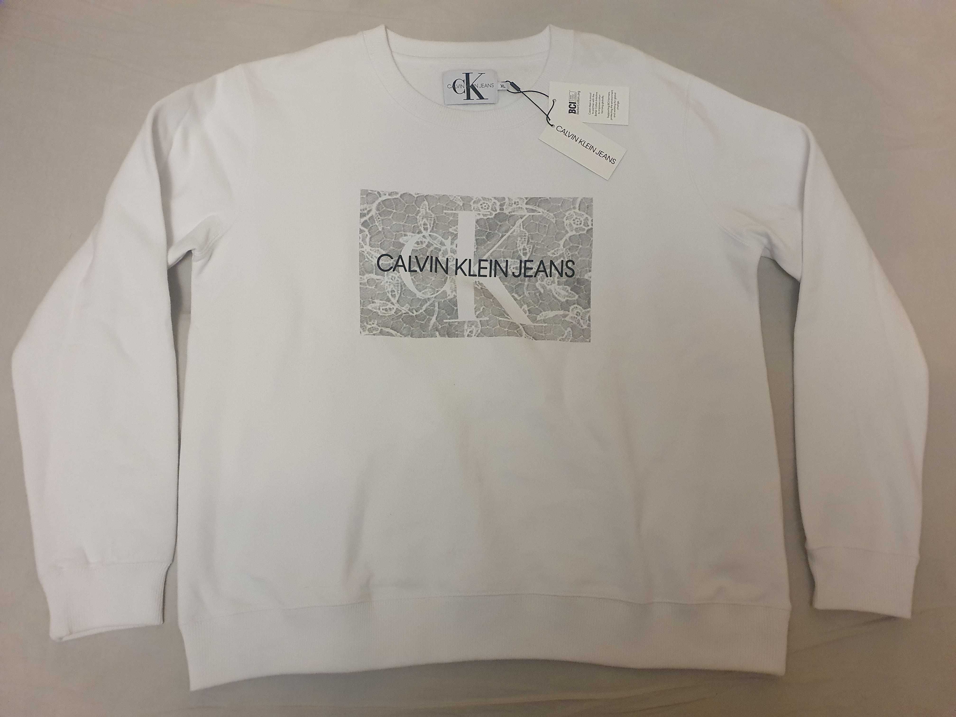 NOWA oryginalna bluza damska Calvin Klein   bluza Monogram klasyk xl