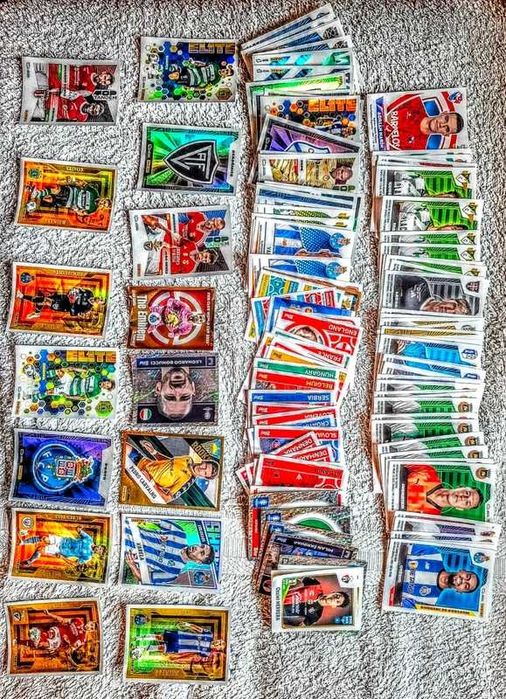 Lote 127 autocolantes Panini Futebol – com brilhantes e rookies