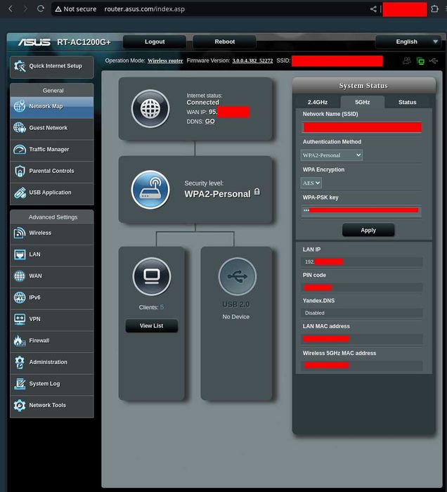 Router Asus RT-AC1200G+ (como novo)